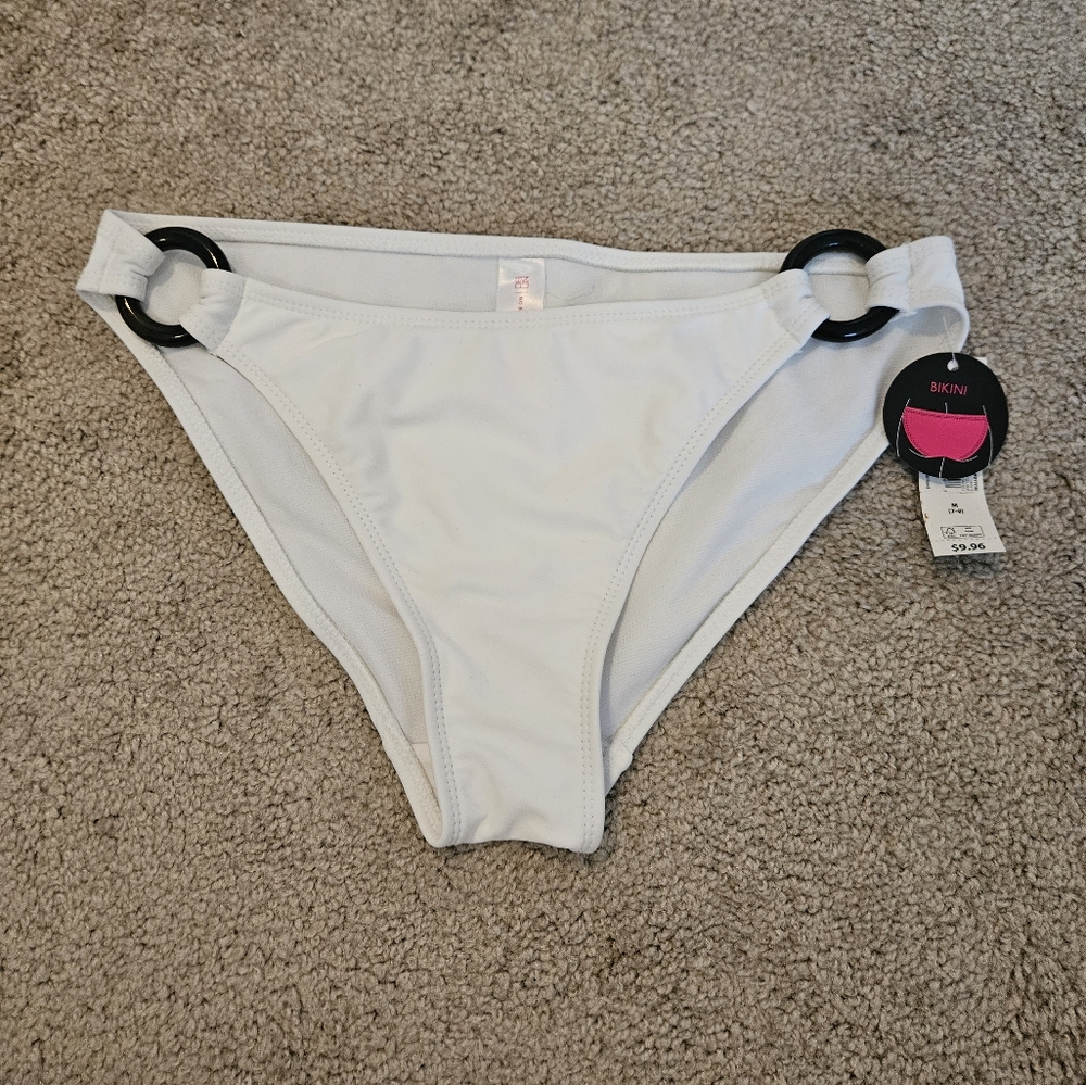 Brand new womens white bikini bottom